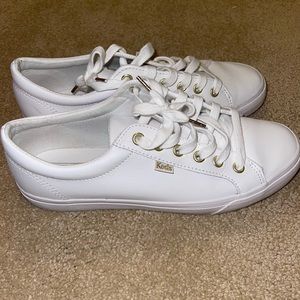 Keds white and gold shoes!!